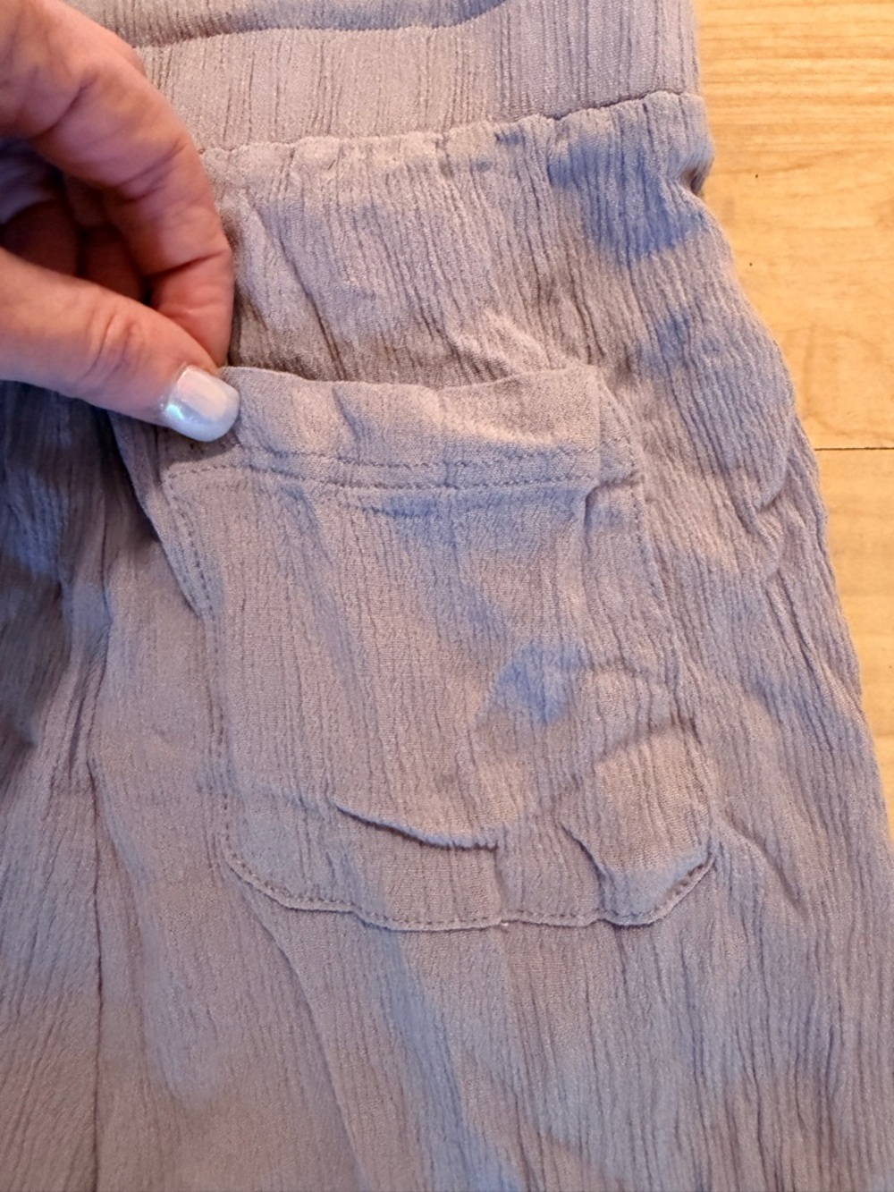 Kendall & Kylie Mauve Crinkle Drawstring Pants - Picture 11 of 11